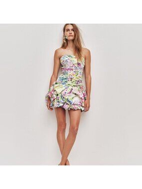 aje darcie denim mini dress Darcie Denim Mini Dress | 90's Wash